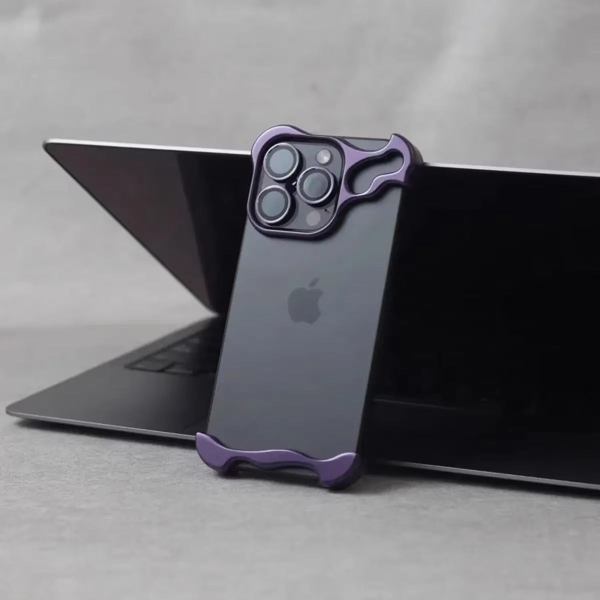 Luxury Apple iPhone Case, MagSafe Compatible, Camera Lens & Screen Protection, Ultra Thin, Shockproof, Magnetic Full All Around Cover – Irregular Aluminum Alloy Bumper Case with Metal Frame & Lens Film Protection