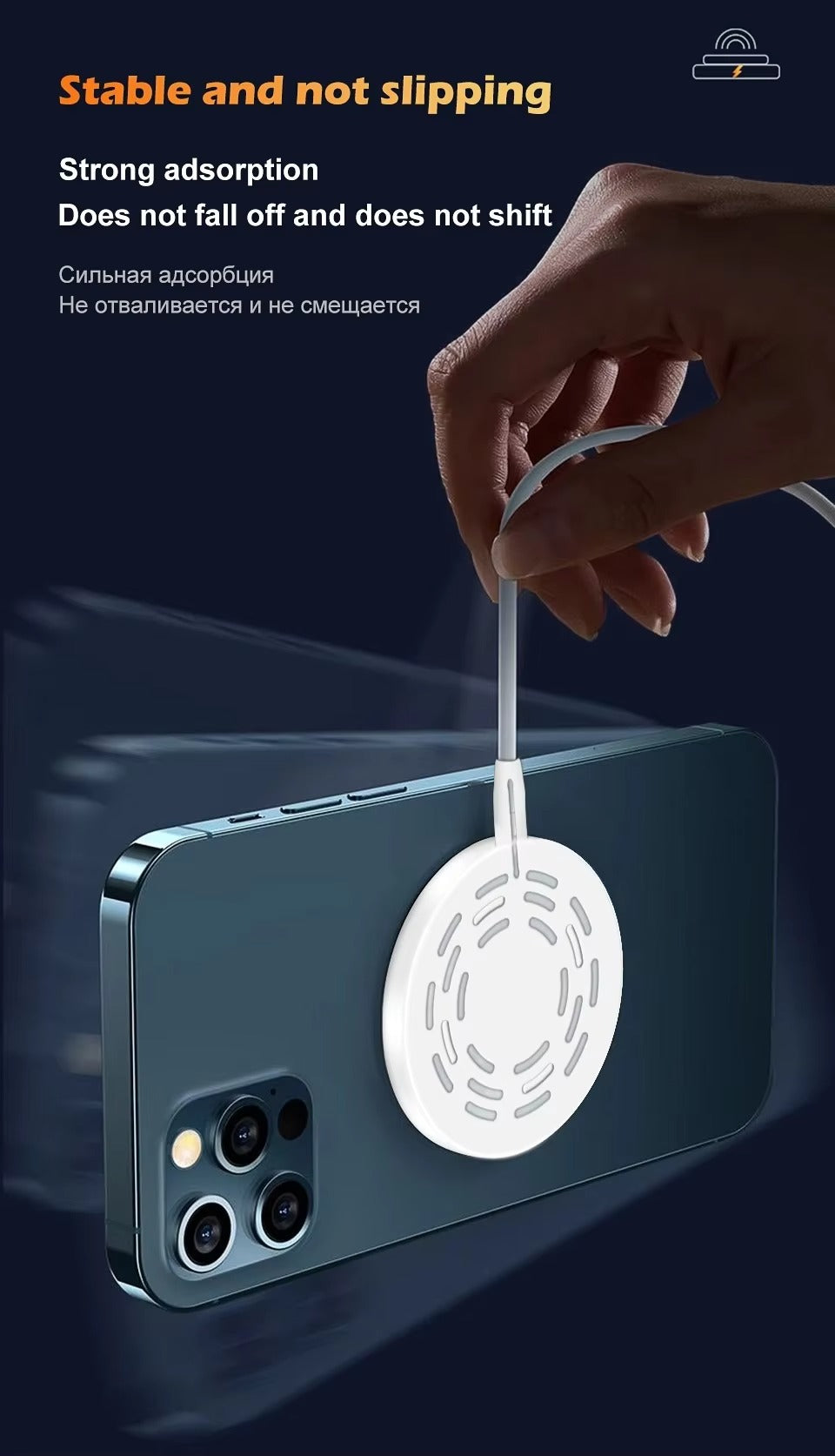 High-Speed 30W Magnetic Wireless Charger – MagSafe Fast Charging Pad with Type-C Cable for iPhone, Strong Adsorption, Case-Friendly, Signal Safe