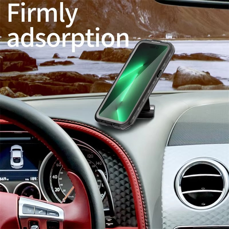 High Quality Apple iPhone Case MagSafe Compatible, Camera Lens & Screen Protection, Ultra Thin Shockproof Magnetic Full All Around Protection Cover with IP68 Transparent Rope Design