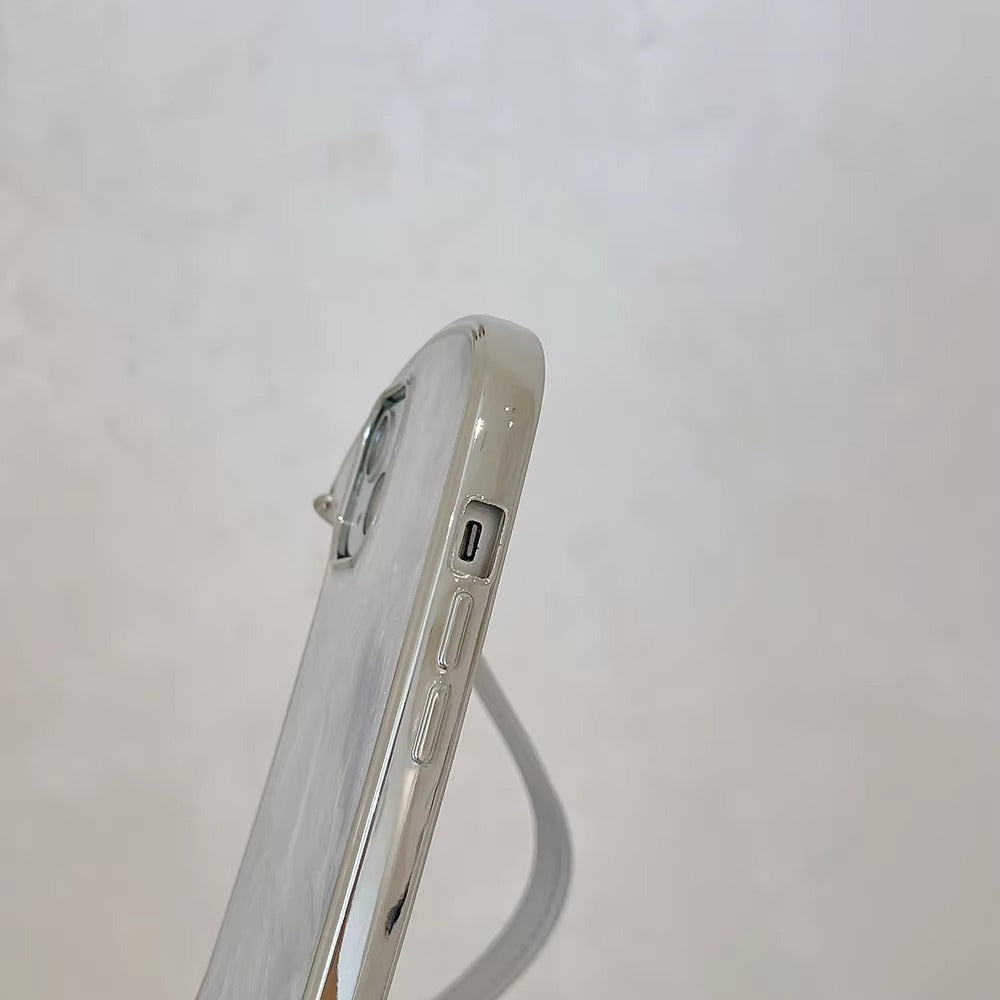 Luxury Apple iPhone Case, MagSafe Compatible, Camera Lens & Screen Protection, Ultra Thin, Shockproof, Magnetic Full All Around Cover – Electroplated Handbag Style Case with Soft Body & Hand Strap