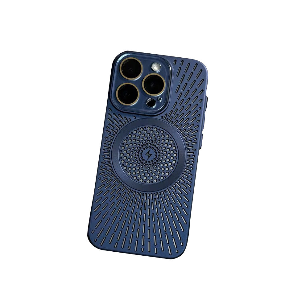 Premium Apple iPhone Case, MagSafe Compatible, Camera Lens & Screen Protection, Ultra Thin, Shockproof, Magnetic Full All Around Cover – Slim PC Case with Heat Dissipation, Wireless Charging & Titanium Lens Cover