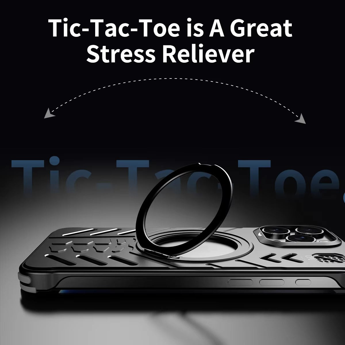 Luxury Apple iPhone Case, MagSafe Compatible, Camera Lens & Screen Protection, Ultra Thin, Shockproof, Magnetic Full All Around Cover – Hollow Aluminum Alloy Case with Magnetic Metal Holder, Stand & Heat Dissipation Design