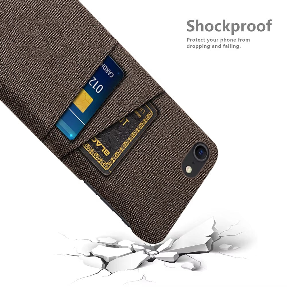 Premium Apple iPhone Case, MagSafe Compatible, Camera Lens and Screen Protection, Ultra Thin, Shockproof, Magnetic, Full All Around Protection, Dual Card Fabric Cover