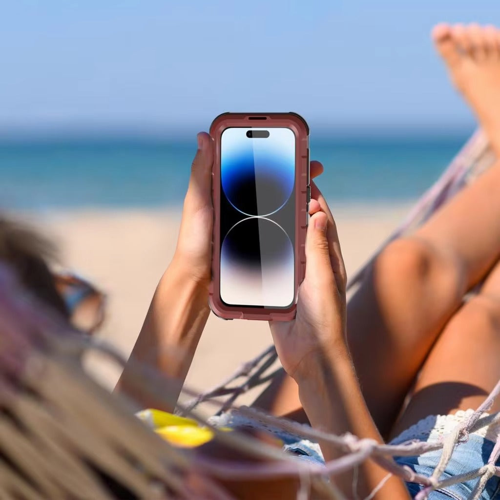 Robust Apple iPhone Case MagSafe Compatible, Camera Lens & Screen Protection, Ultra Thin Shockproof Magnetic Full All Around Protection Cover with IP68 Metal Military Design