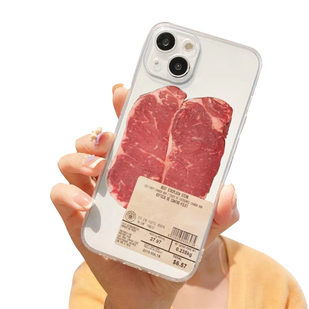 Premium Apple iPhone Case, MagSafe Compatible, Camera Lens and Screen Protection, Ultra Thin, Shockproof, Magnetic, Full All Around Protection, Funny Food Cartoon Cover