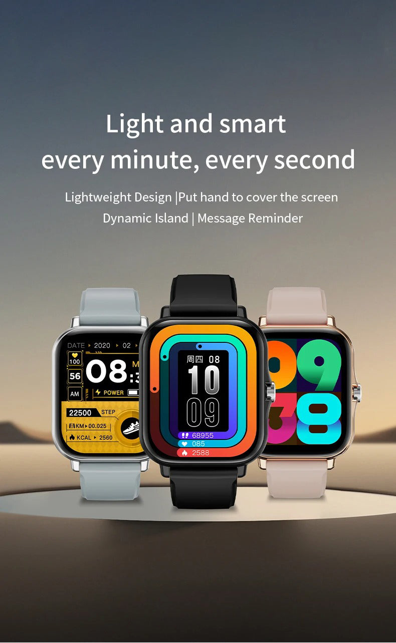 Luxury Bluetooth Smart Watch for Android iOS – 1.83" Touchscreen, Call & Message Alerts, Heart Rate & Sleep Monitor, Fitness Tracker, Stylish Gift for Men & Women