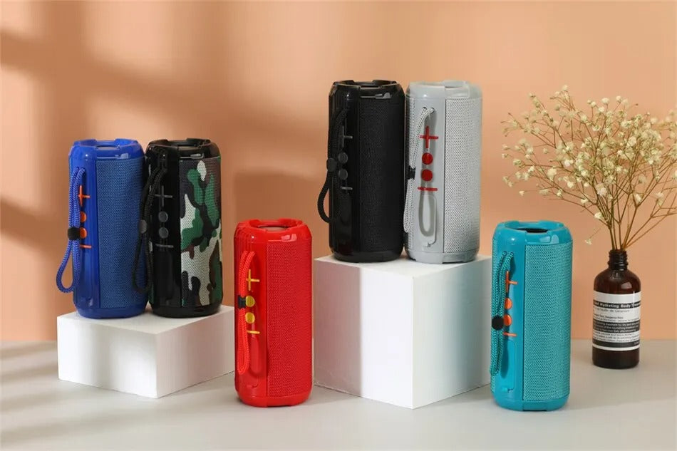 Premium Waterproof Bluetooth Speaker – Portable Wireless Sound Box with Subwoofer Bass, FM Radio, TF Card, USB, Hands-Free Calling, TWS Pairing