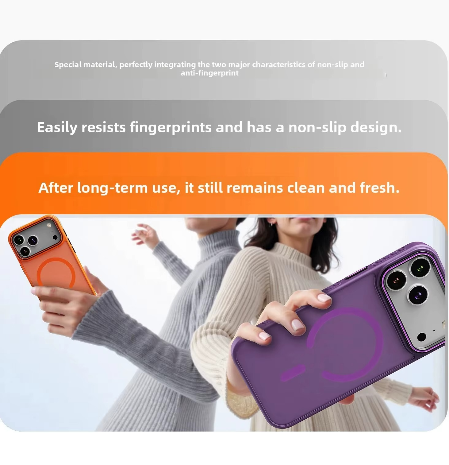 Luxury Transparent Matte iPhone Case – MagSafe Compatible Magnetic Protective Cover with Shockproof Frame and Raised Camera Lens Protector