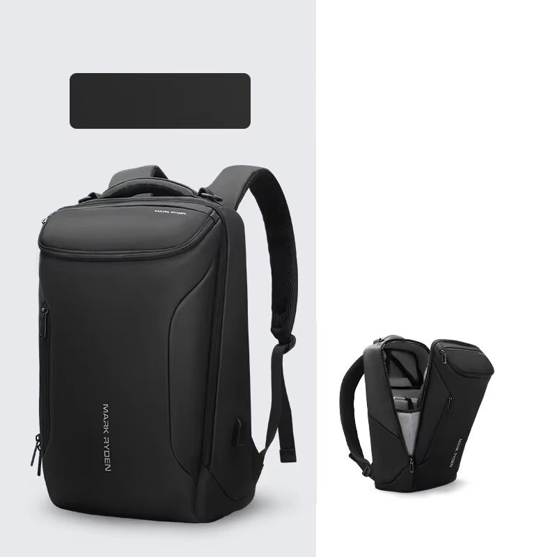 High Quality Waterproof Laptop Backpack for Men, USB Charging Travel Bag, Business Tech Rucksack Fits 17" MacBook