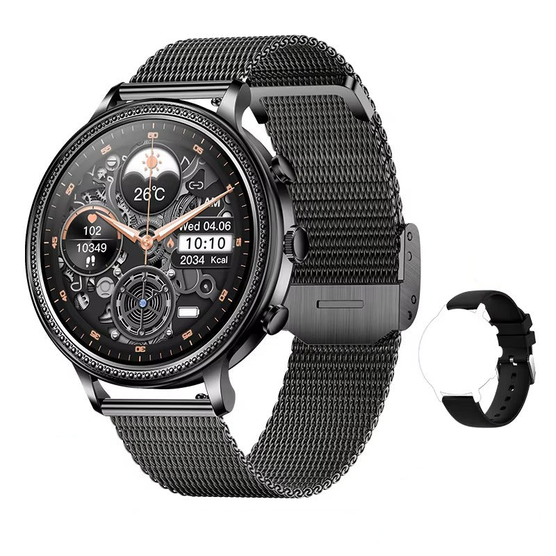 Luxury Women's Smartwatch with Bluetooth Calling – 1.39" HD Display, Heart Rate & SpO2 Monitor, Sleep Tracking, Menstrual Reminder, Fitness Watch Waterproof