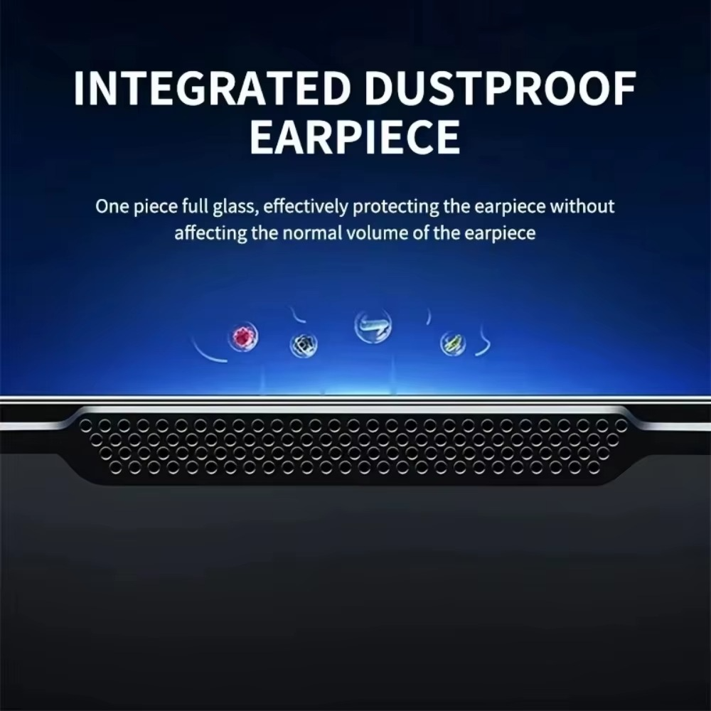 Premium Tempered Glass Screen Protector for Apple iPhone – HD Clear, Anti-Fingerprint, Scratch-Resistant, Bubble-Free, Shatterproof, Ultra-Thin, Case-Friendly Screen Guard – Protective Glass for iPhone Display