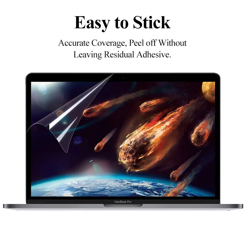 Premium MacBook Screen Protector Film – Anti-Scratch, Anti-Fingerprint Soft Guard, HD Clarity, Easy-Clean Eye Protection for Touch Bar & Non-Touch Devices