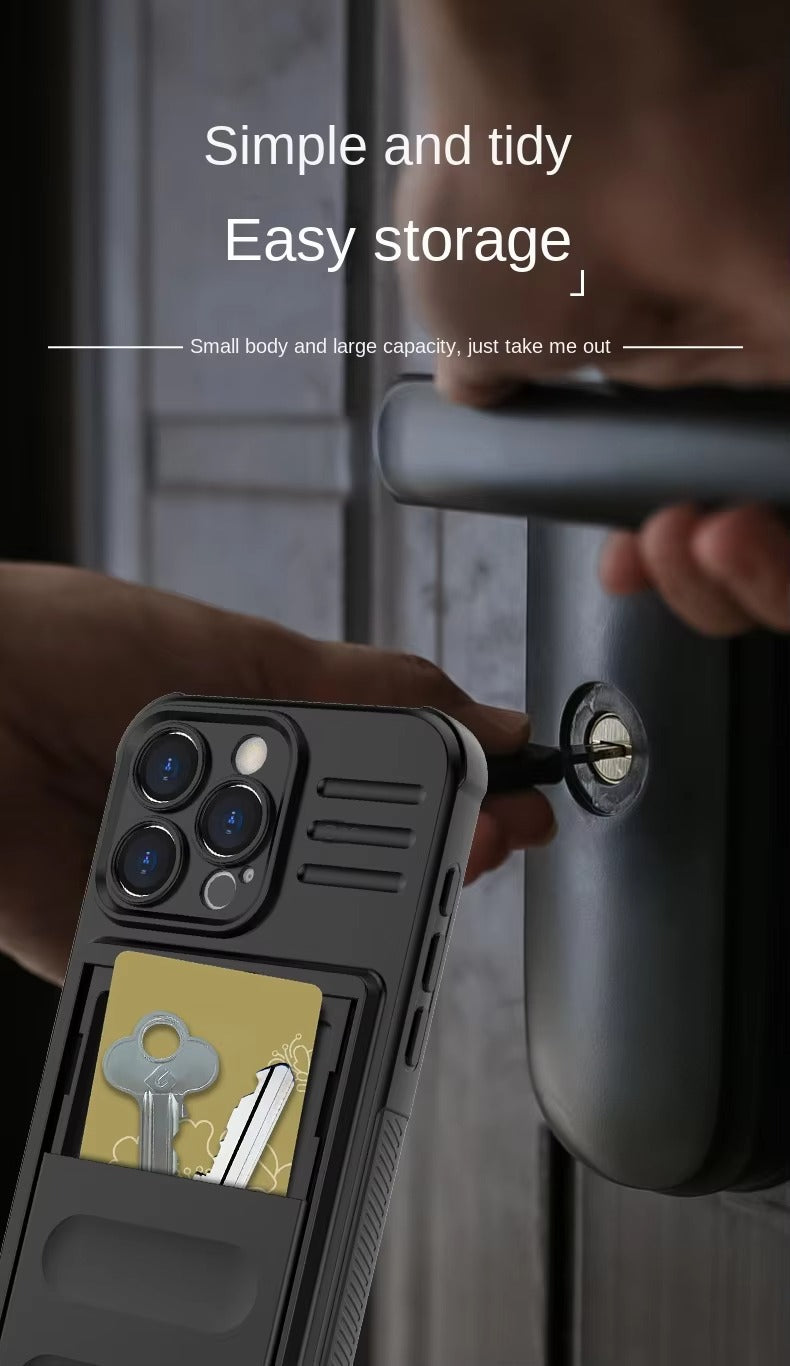 Robust Apple iPhone Case, MagSafe Compatible, Camera Lens and Screen Protection, Ultra Thin, Shockproof, Magnetic, Full All Around Protection, Slide Card Armor Cover