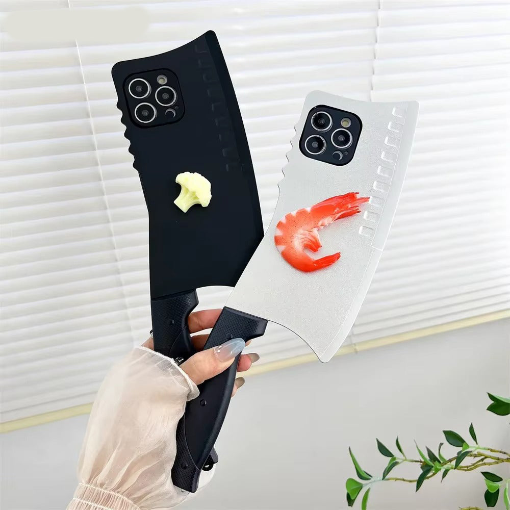 Premium Apple iPhone Case, MagSafe Compatible, Camera Lens and Screen Protection, Ultra Thin, Shockproof, Magnetic, Full All Around Protection, 3D Knife Cartoon Cover