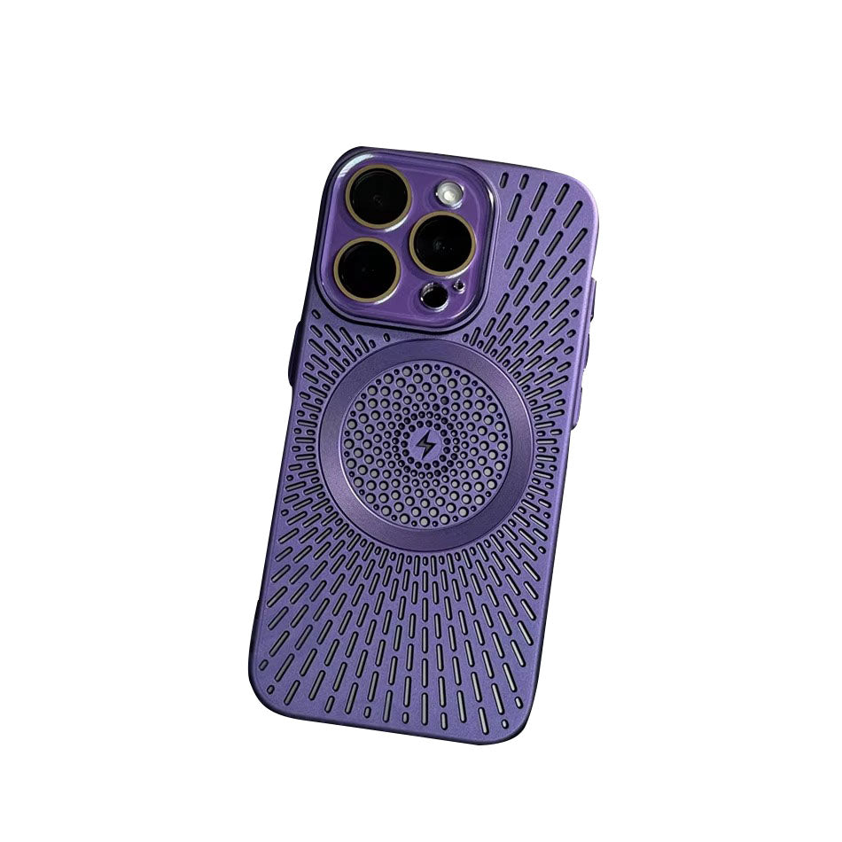 Premium Apple iPhone Case, MagSafe Compatible, Camera Lens & Screen Protection, Ultra Thin, Shockproof, Magnetic Full All Around Cover – Slim PC Case with Heat Dissipation, Wireless Charging & Titanium Lens Cover