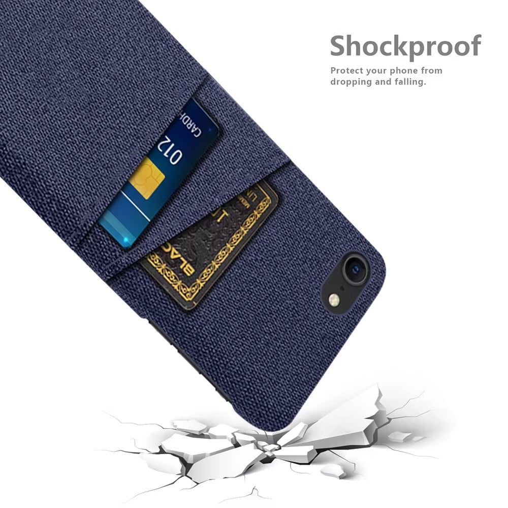 Premium Apple iPhone Case, MagSafe Compatible, Camera Lens and Screen Protection, Ultra Thin, Shockproof, Magnetic, Full All Around Protection, Dual Card Fabric Cover