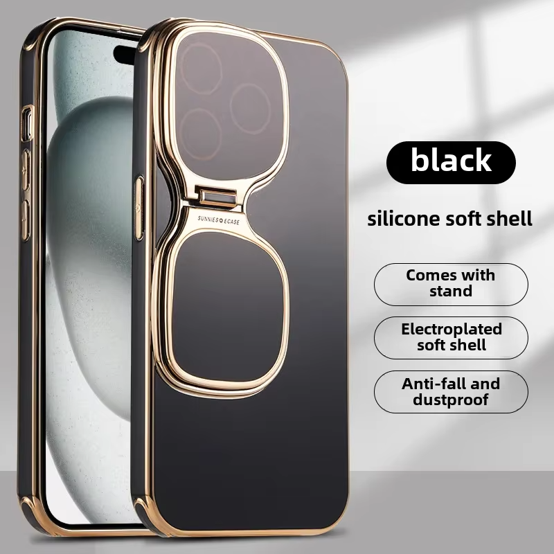 Premium Apple iPhone Case, MagSafe Compatible, Camera Lens and Screen Protection, Ultra Thin, Shockproof, Magnetic, Full All Around Protection, Fold Lens Stand Holder Cover