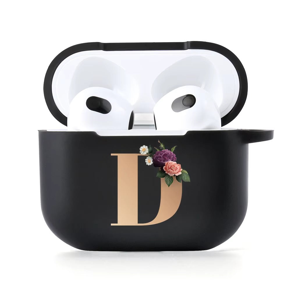 Premium Cute Cartoon Silicone AirPods Case Cover – A, B, C Letters & Fun Designs like Cat, Hearts, Angry Panda, Music Notes, for AirPods Pro 2, Pro, 3, 1/2