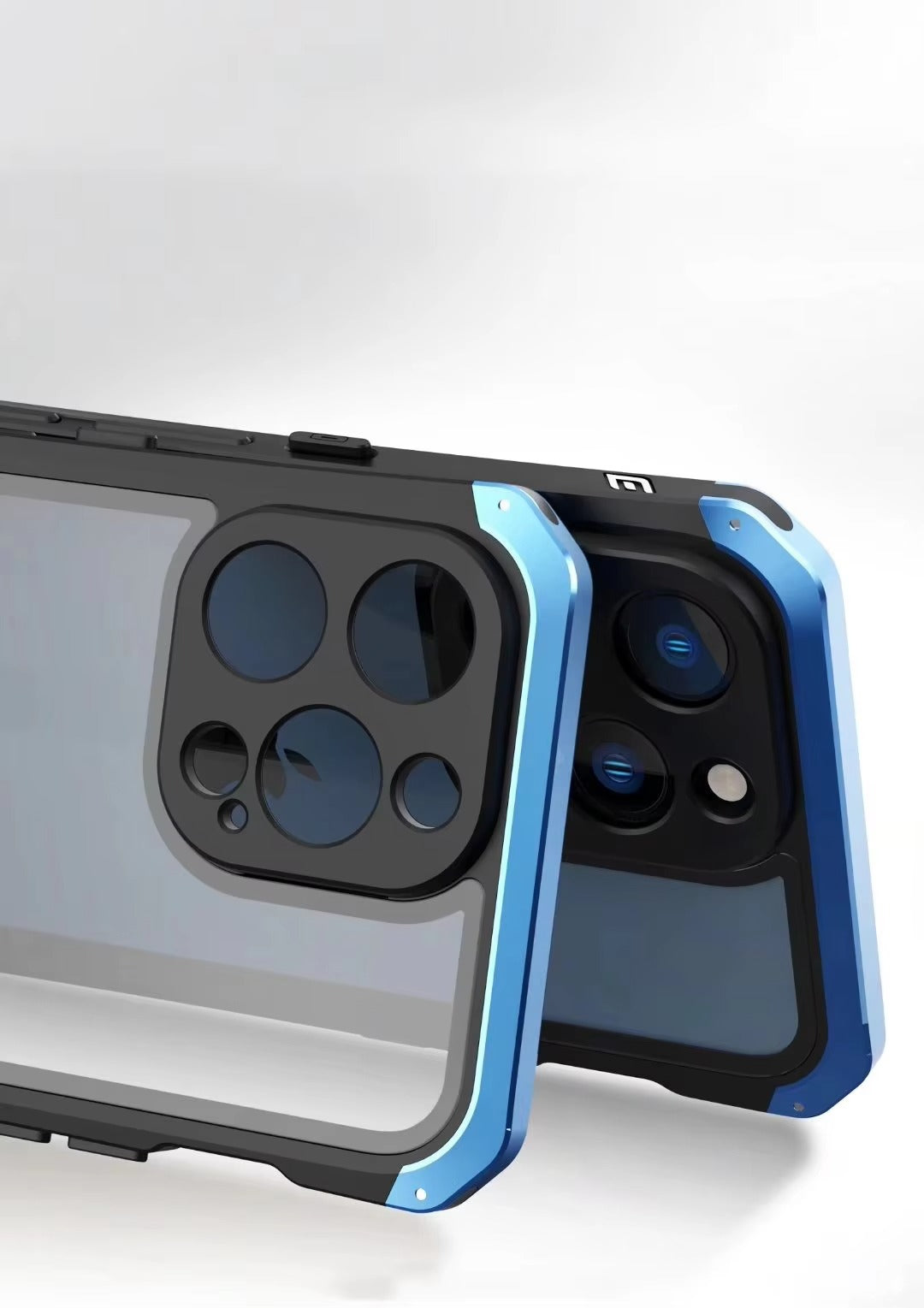 High Quality Apple iPhone Case MagSafe Compatible, Camera Lens & Screen Protection, Cover with Metal Frame Glass Back