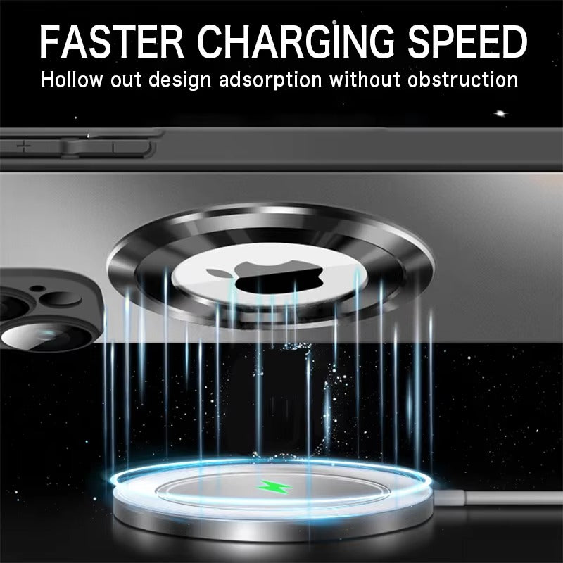 Premium Apple iPhone Case Camera Lens & Screen Protection, Ultra Thin Shockproof Magnetic Full All Around Protection Cover
