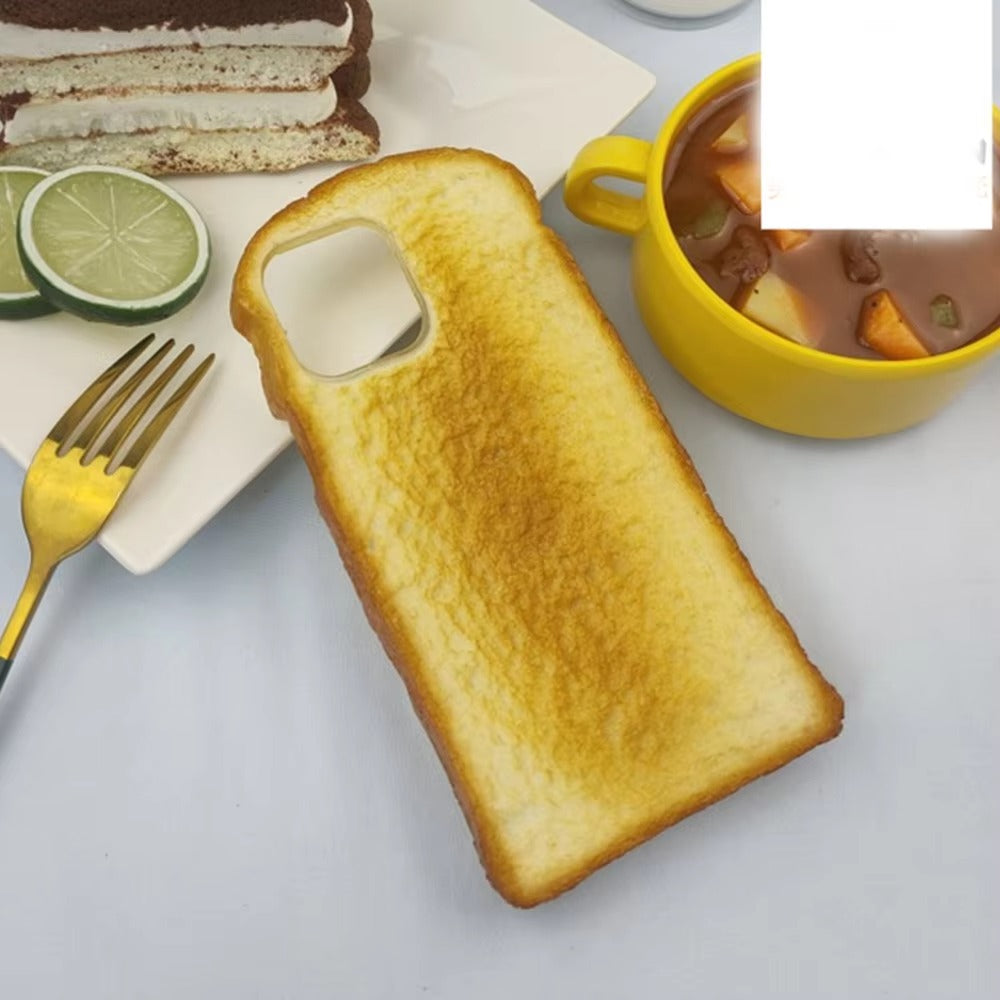 Premium Apple iPhone Case, MagSafe Compatible, Camera Lens and Screen Protection, Ultra Thin, Shockproof, Magnetic, Full All Around Protection, 3D Toast Bread Soft Cover