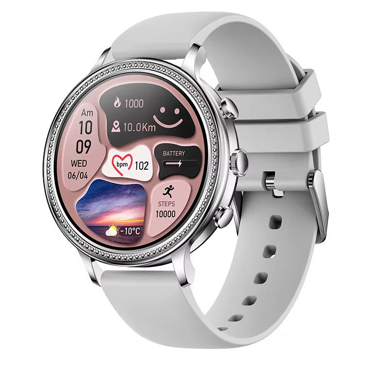 Luxury Women's Smartwatch with Bluetooth Calling – 1.39" HD Display, Heart Rate & SpO2 Monitor, Sleep Tracking, Menstrual Reminder, Fitness Watch Waterproof