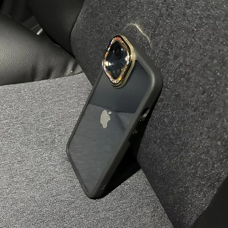 Luxury Apple iPhone Case, MagSafe Compatible, Camera Lens & Screen Protection, Ultra Thin, Shockproof, Magnetic Full All Around Cover – Glitter Diamond Transparent Armor Case with Enhanced Camera Protection