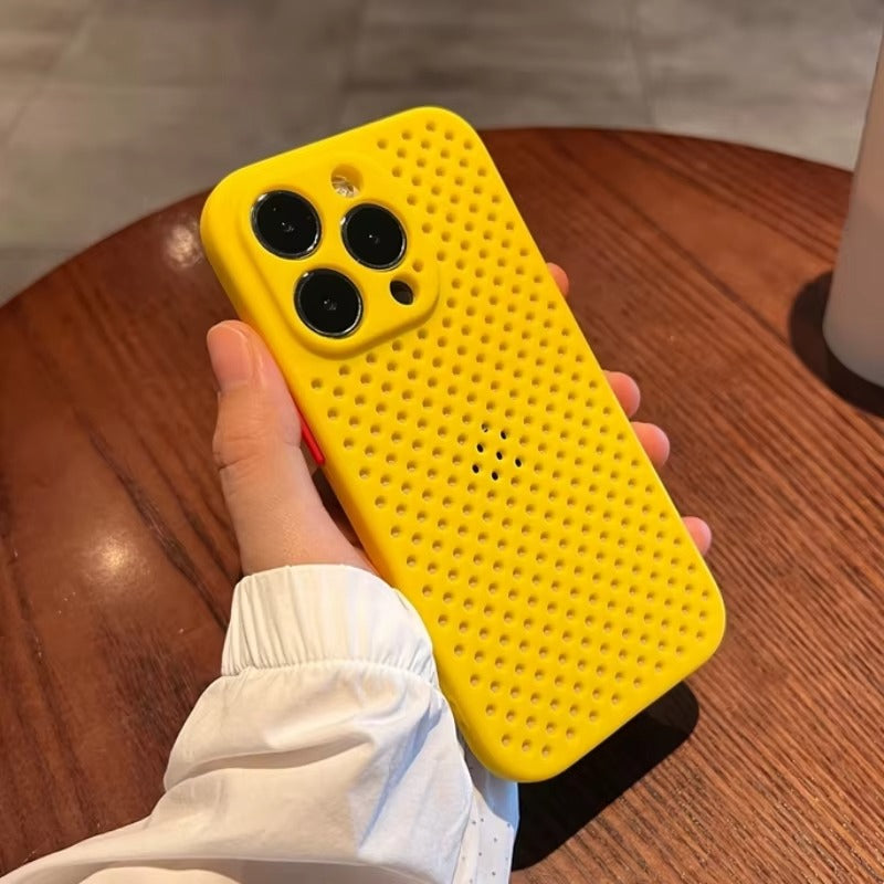 Luxury Apple iPhone Case, MagSafe Compatible, Camera Lens & Screen Protection, Ultra Thin, Shockproof, Magnetic Full All Around Cover – Hollow Soft Case with Heat Dissipation Design & Plain Color Ultra Thin Finish