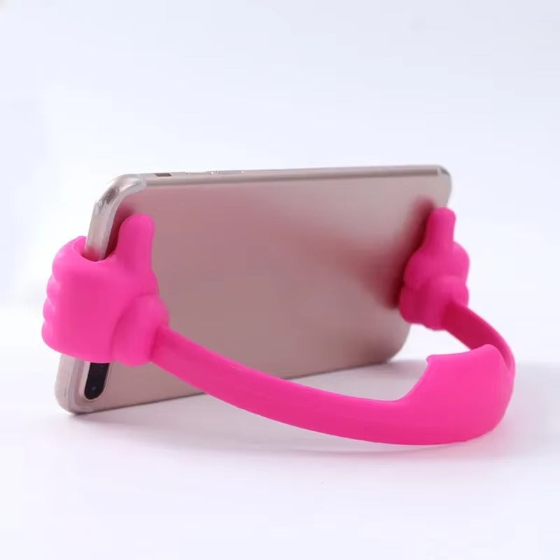 High Quality Thumbs-Up Phone Stand for iPhone, Adjustable Plastic Desk Holder, Universal Mount for iPad and Apple Tablet Devices