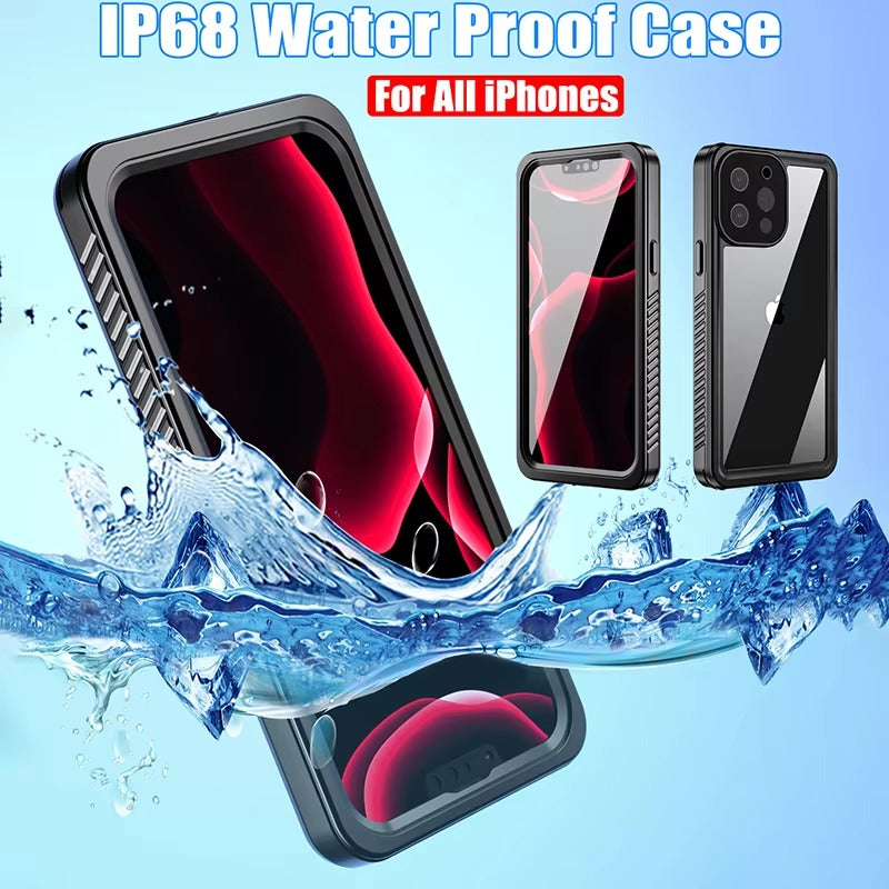 Robust Apple iPhone Case MagSafe Compatible, Camera Lens & Screen Protection, Cover with IP68 Waterproof Stand Design