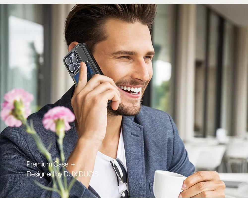 Luxury Apple iPhone Case, MagSafe Compatible, Camera Lens and Screen Protection, Ultra Thin, Shockproof, Magnetic, Full All Around Protection, PU Leather Wallet Cover