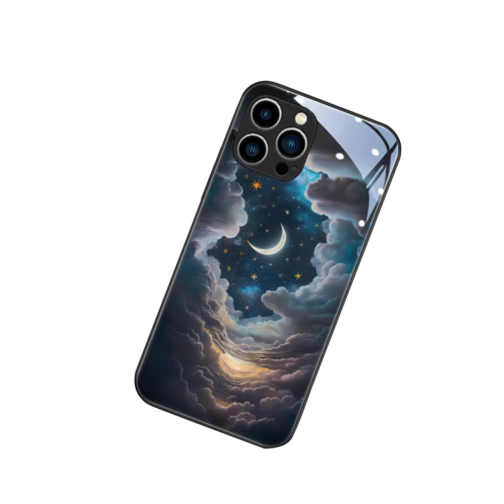 Premium Apple iPhone Case, MagSafe Compatible, Camera Lens and Screen Protection, Ultra Thin, Shockproof, Magnetic, Full All Around Protection, LED Mount Fuji Glass Cover