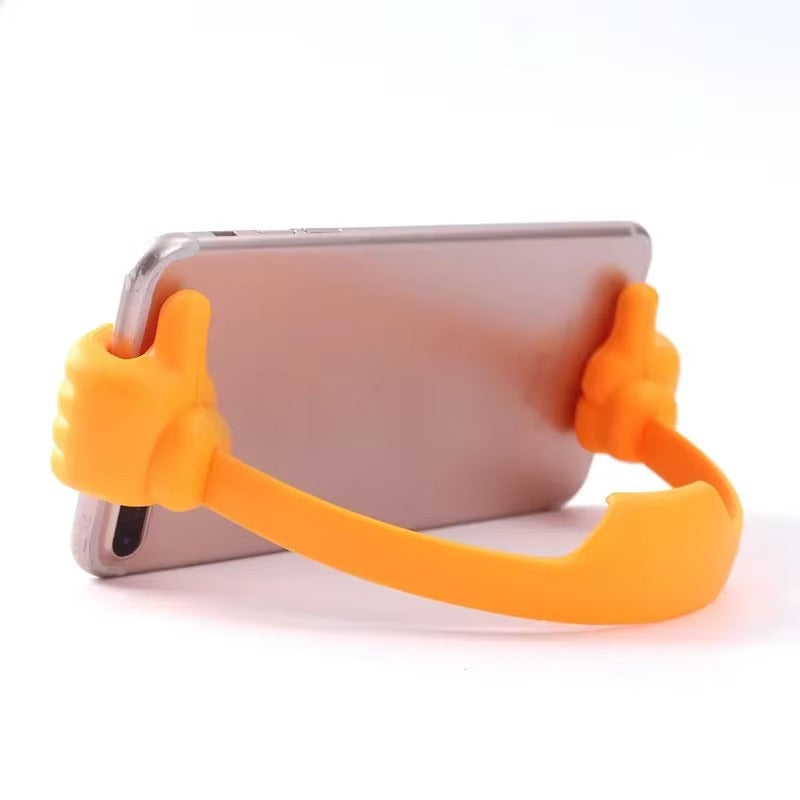 High Quality Thumbs-Up Phone Stand for iPhone, Adjustable Plastic Desk Holder, Universal Mount for iPad and Apple Tablet Devices