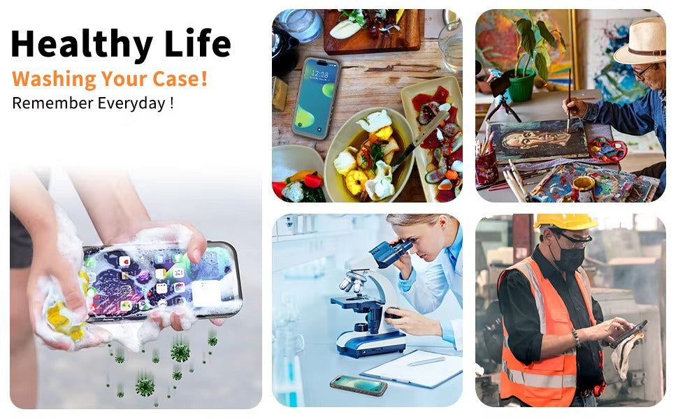 Premium Apple iPhone Case MagSafe Compatible, Camera Lens & Screen Protection, Ultra Thin Shockproof Magnetic Full All Around Protection Cover with Waterproof Strap for Diving