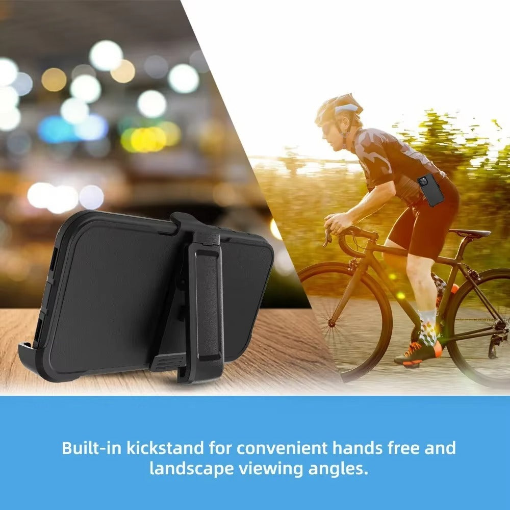 High Quality Apple iPhone Case, MagSafe Compatible, Camera Lens & Screen Protection, Ultra Thin, Shockproof, Magnetic Full All Around Cover – 3-in-1 Rugged Armor Case with Belt Clip & Dual-Layer PC+TPU Protection