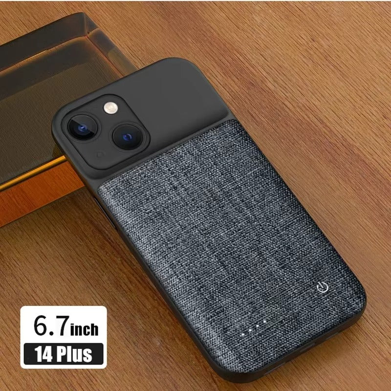 Premium Apple iPhone Case MagSafe Compatible, Camera Lens & Screen Protection, Ultra Thin Shockproof Magnetic Full All Around Protection Cover with 10000mAh Oxford Battery