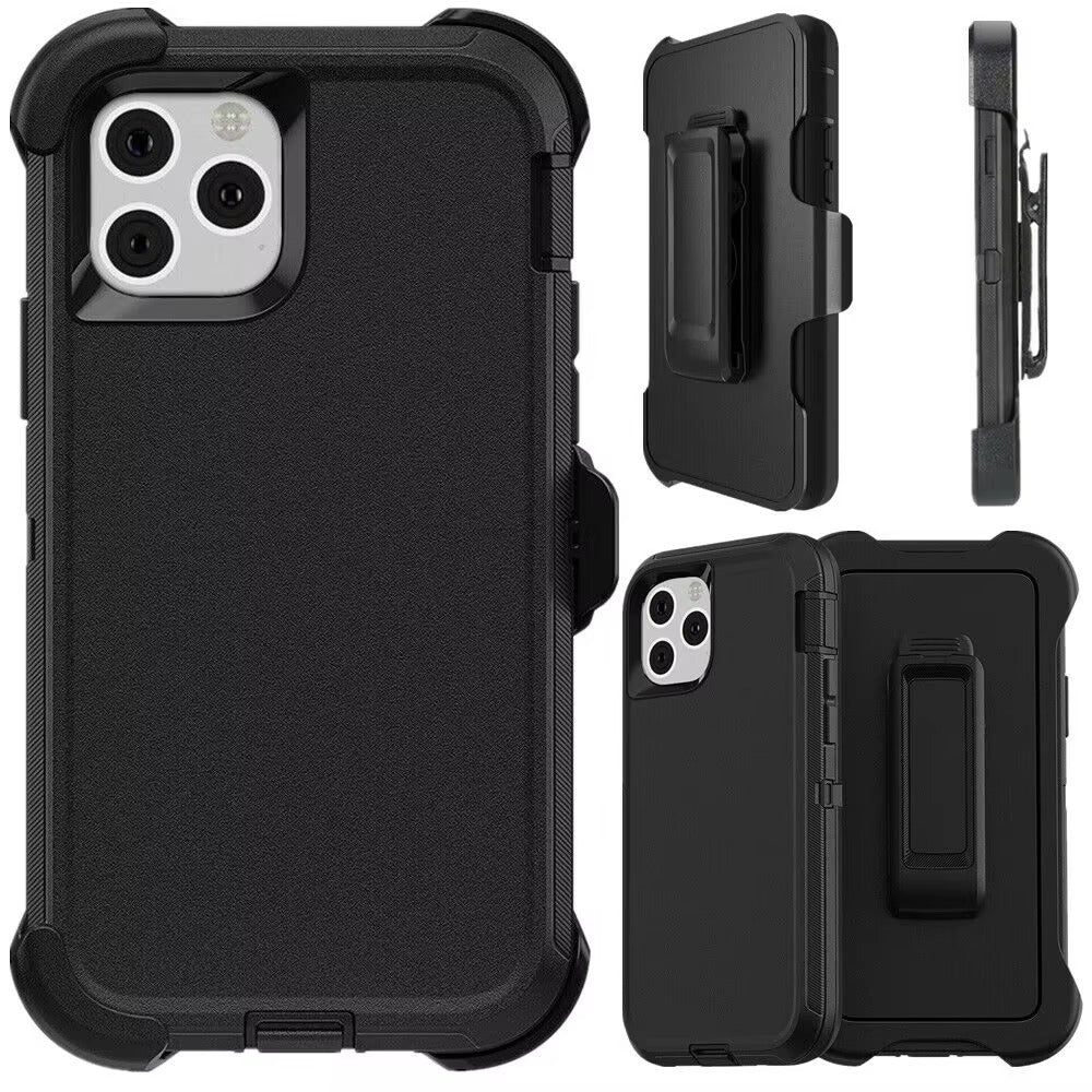 Robust Apple iPhone Case, MagSafe Compatible, Camera Lens and Screen Protection, Ultra Thin, Shockproof, Magnetic, Full All Around Protection, 3-in-1 Belt Clip Armor Cover