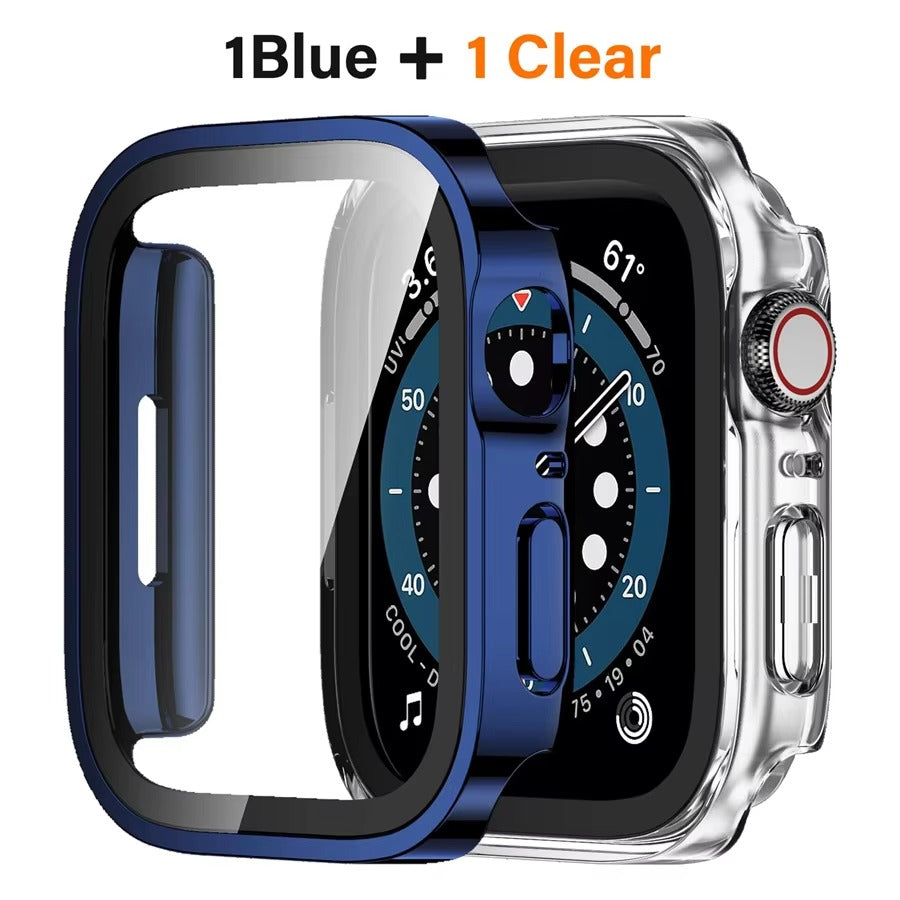 High Quality Tempered Glass Case for Apple Watch – Full Coverage Display Protector Film for 40mm to 45mm Smartwatches