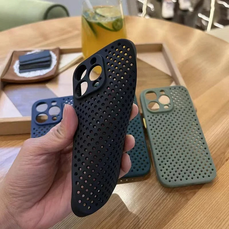 Luxury Apple iPhone Case, MagSafe Compatible, Camera Lens & Screen Protection, Ultra Thin, Shockproof, Magnetic Full All Around Cover – Hollow Soft Case with Heat Dissipation Design & Plain Color Ultra Thin Finish