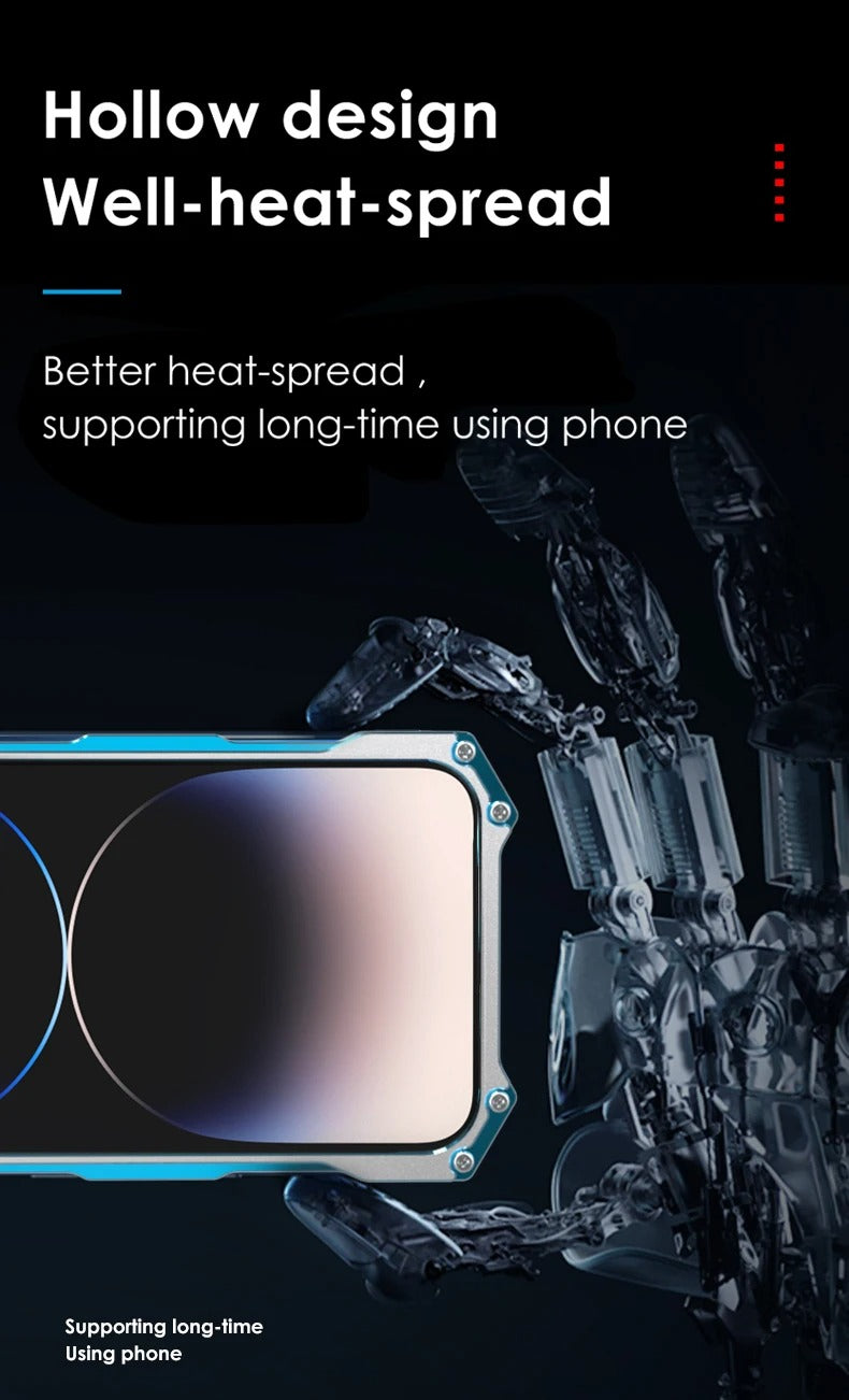 High Quality Apple iPhone Case, MagSafe Compatible, Camera Lens & Screen Protection, Ultra Thin, Shockproof, Magnetic Full All Around Cover – Hard Aluminum Metal Case with Shockproof Protection & Durable Design