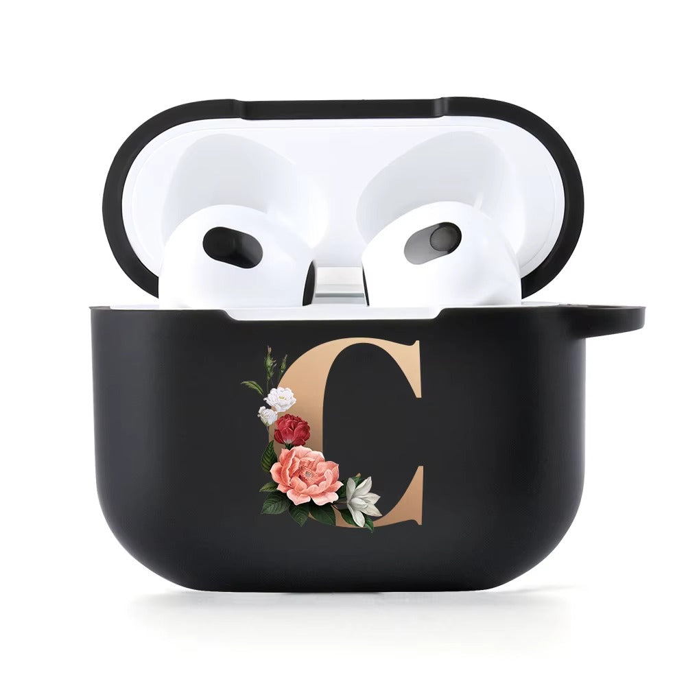 Premium Cute Cartoon Silicone AirPods Case Cover – A, B, C Letters & Fun Designs like Cat, Hearts, Angry Panda, Music Notes, for AirPods Pro 2, Pro, 3, 1/2