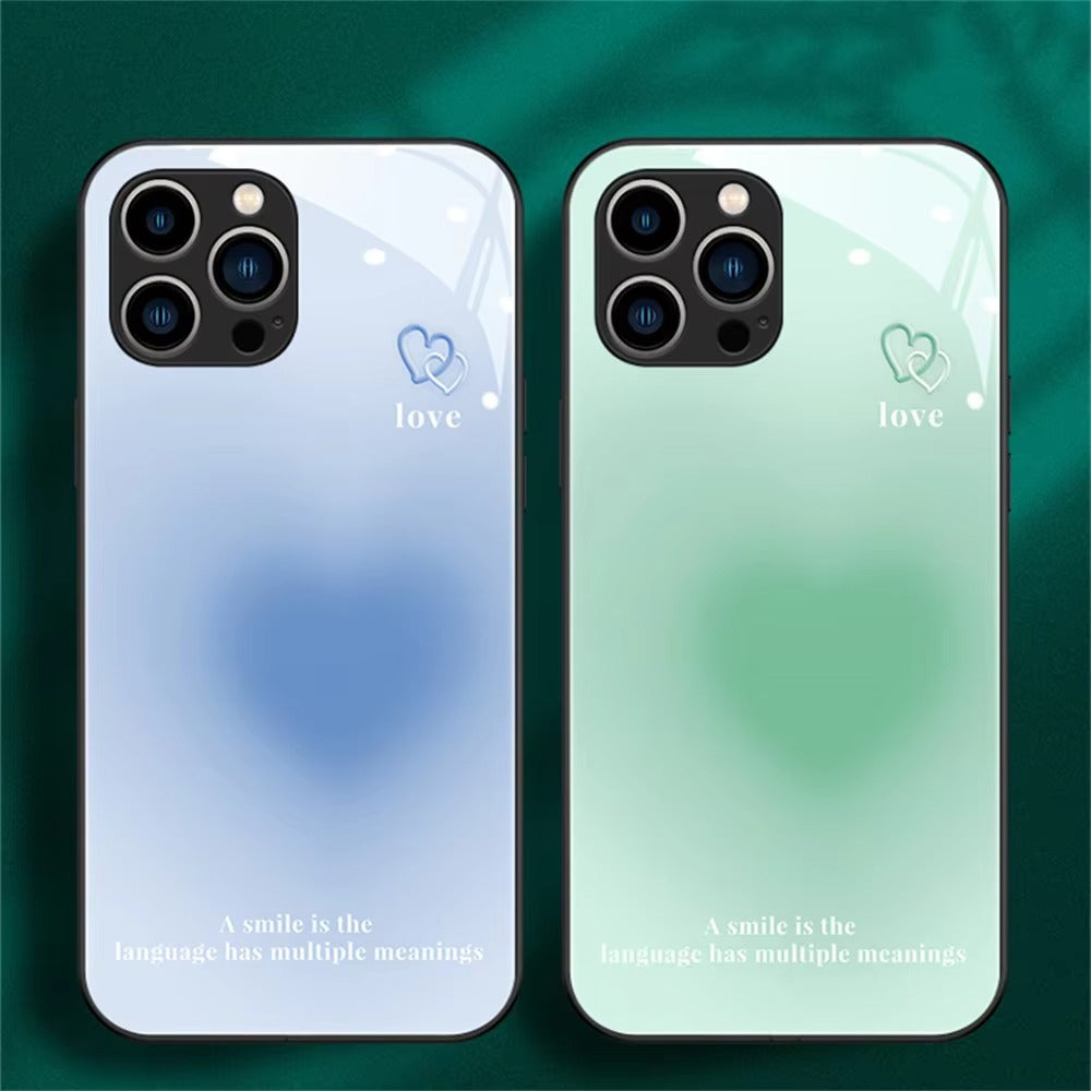 Premium Apple iPhone Case, MagSafe Compatible, Camera Lens and Screen Protection, Ultra Thin, Shockproof, Magnetic, Full All Around Protection, Heart LED Light Cover