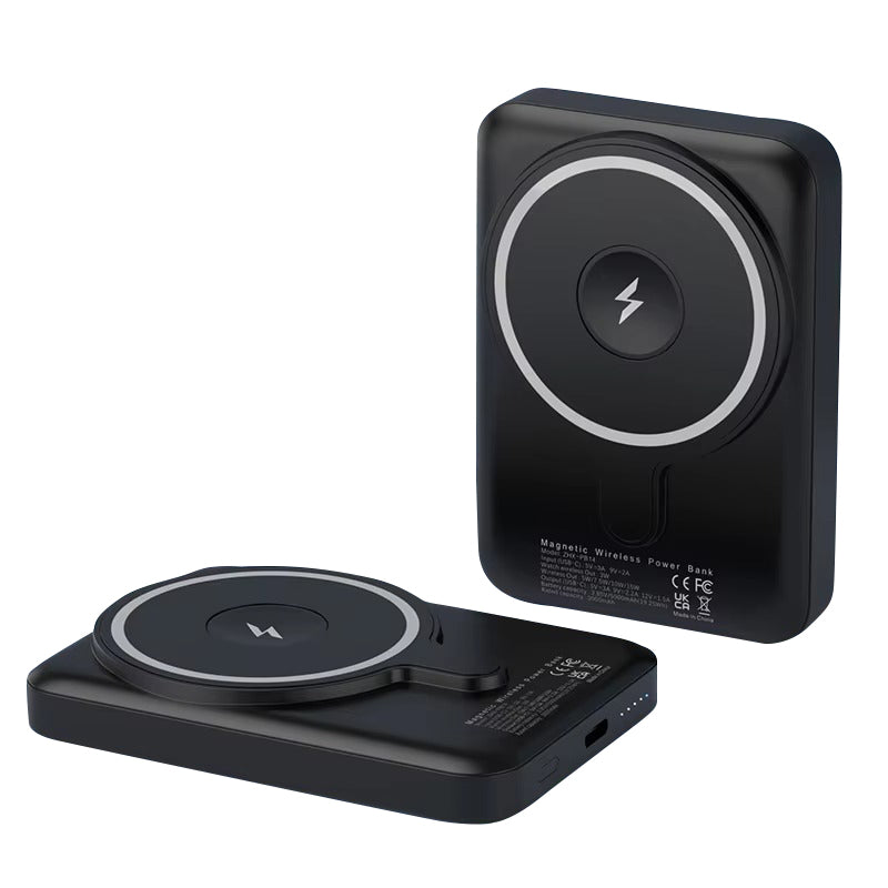 Premium, 10000mAh Magnetic Wireless Power Bank – PD Fast Charging, Portable Battery Source for iPhone, Apple Watch, AirPods