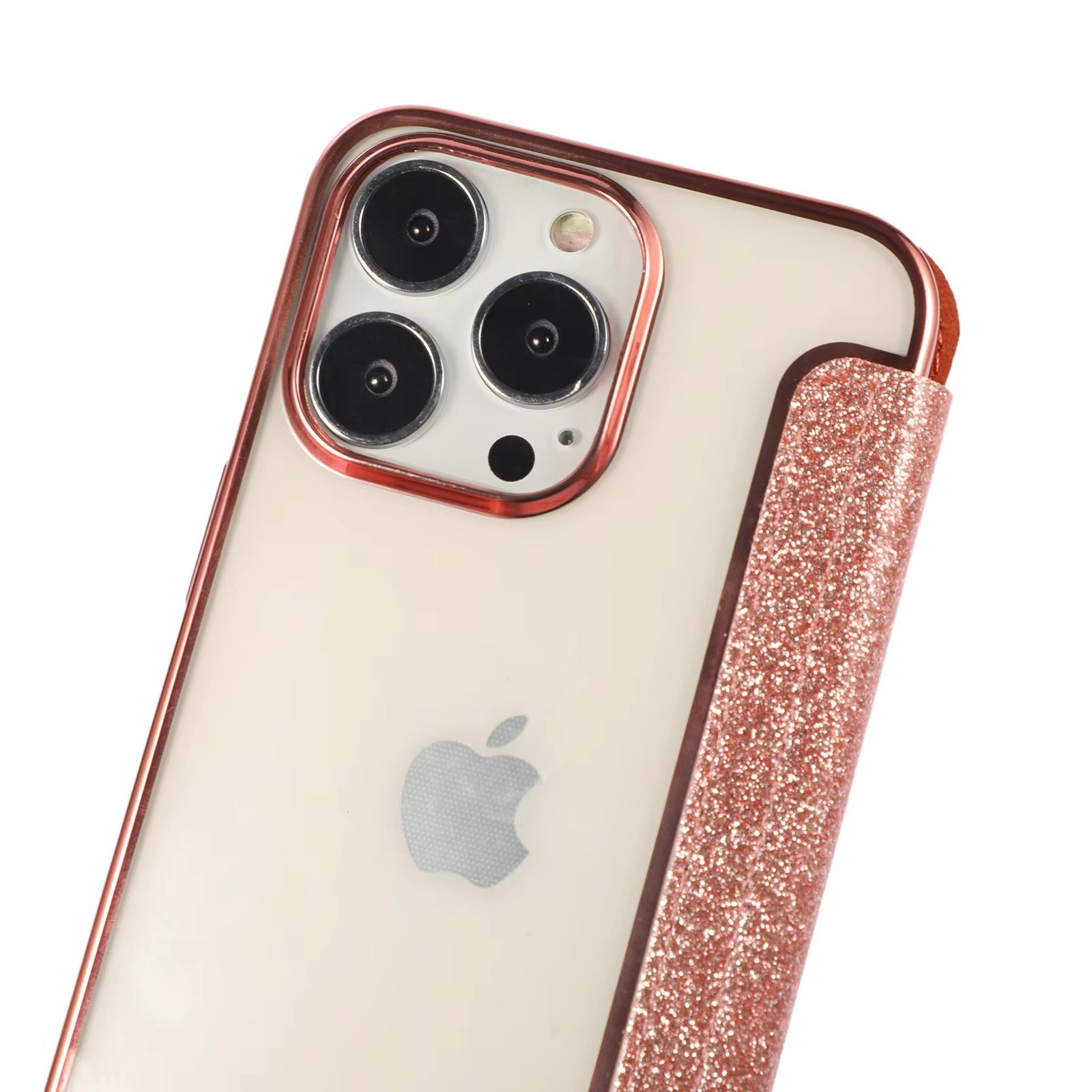 Luxury Apple iPhone Case, MagSafe Compatible, Camera Lens and Screen Protection, Ultra Thin, Shockproof, Magnetic, Full All Around Protection, Glitter Flip Wallet Cover