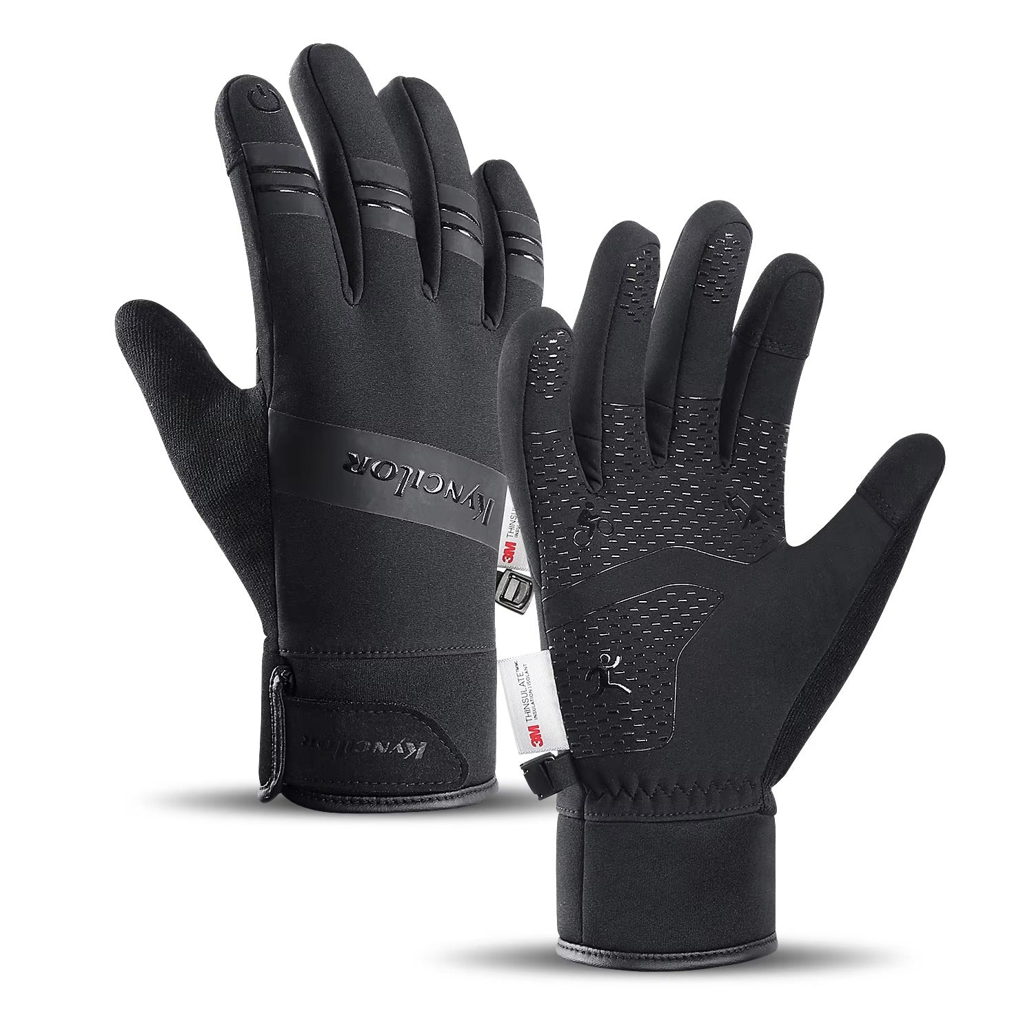 High Performance Winter Cycling Gloves – Waterproof Touchscreen Thermal Gloves, Windproof, Anti-Slip Grip, 3M Insulated, Unisex Sports Riding Gloves S-XL