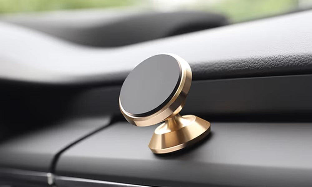 Premium, Magnetic Car Phone Holder – Strong Magnet Mount, Dashboard or Vent Stand, GPS Support for Apple iPhone
