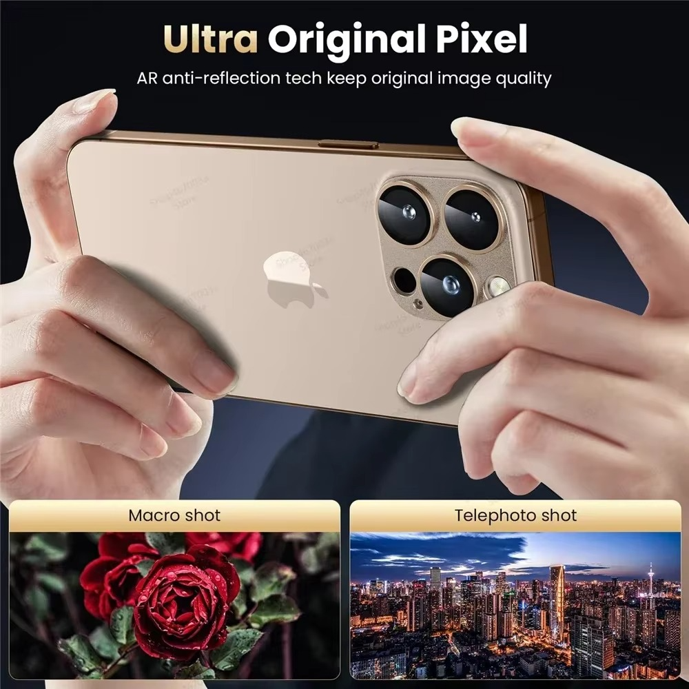 Premium Military Grade Camera Lens Protector – Shatterproof Alloy and Tempered Glass Lens Ring Cover with Scratch Resistance, Shock Protection and Precision Fit
