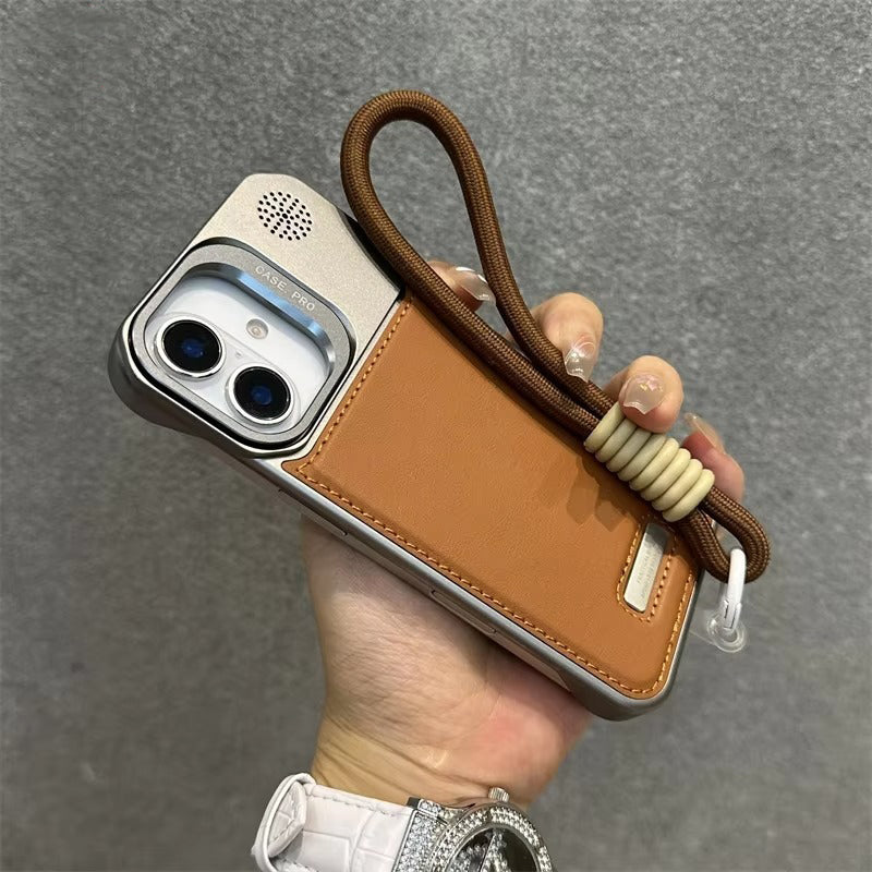 Luxury Apple iPhone Case, MagSafe Compatible, Camera Lens & Screen Protection, Ultra Thin, Shockproof, Magnetic Full All Around Cover – Clear Electroplated TPU Case with Football Design & Wrist Hand Chain