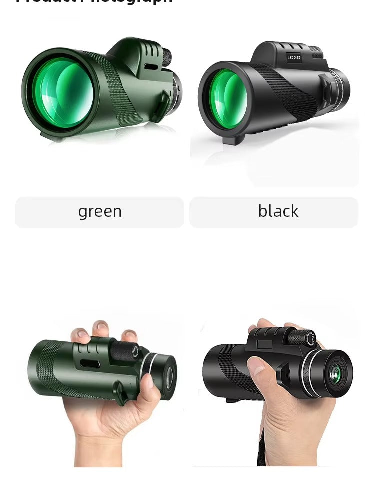 High Quality Portable Zoom HD Telescope – Foldable 5000M Long-Range Mini Monocular for Hunting, Sports, Camping