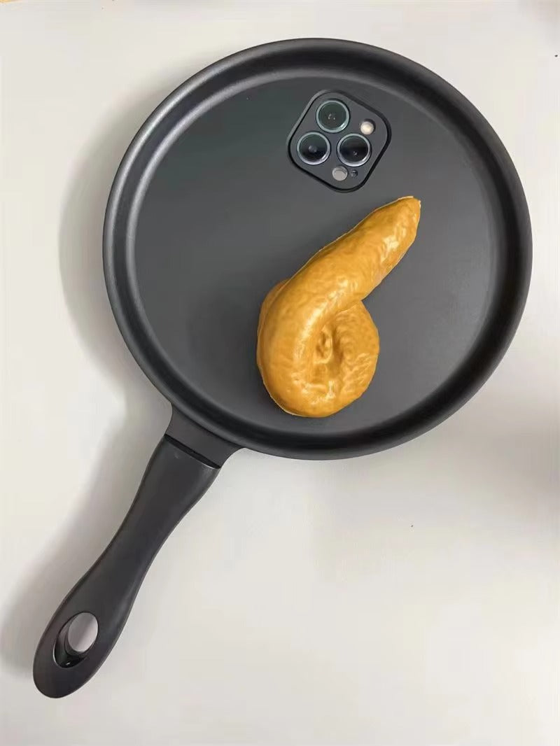 Premium Apple iPhone Case, MagSafe Compatible, Camera Lens and Screen Protection, Ultra Thin, Shockproof, Magnetic, Full All Around Protection, 3D Frying Pan Silicone Cover